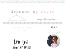 Tablet Screenshot of dressedbystyle.com
